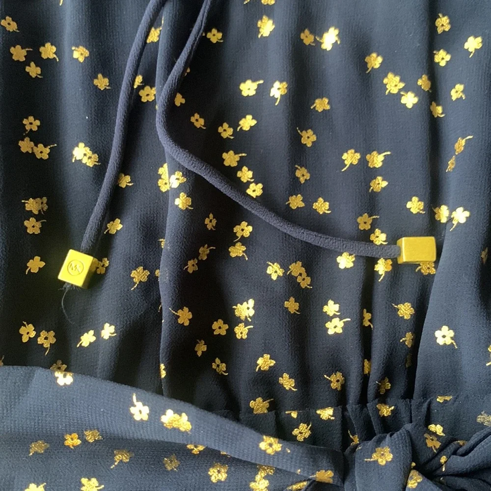 Michael Kors Metallic-Star Print Dress - Picture 7 of 8